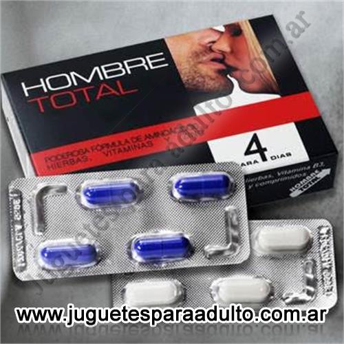 Accesorios, Vigorizantes naturales, Pastilla potenciadora sexual masculina HOMBRE TOTAL